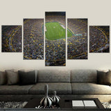 NFL Football Stadium Green Bay Packers Lambeau Field 5 Piece Canvas Wall Art Painting Wallpaper Poster Picture Print Photo Decor