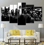 Hip Hop Gangster Rap Legends 5 Piece Canvas Wall Art Painting Wallpaper Poster Picture Print Photo Decor