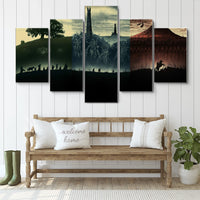 Lord Of The Rings Trilogy LOTR 5 Piece Canvas Wall Art Painting Wallpaper Poster Picture Print Photo Decor