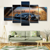 Lamborghini Terzo Millennio Luxury Sports Car 5 Piece Canvas Wall Art Painting Wallpaper Poster Picture Print Photo Decor