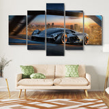 Lamborghini Terzo Millennio Luxury Sports Car 5 Piece Canvas Wall Art Painting Wallpaper Poster Picture Print Photo Decor