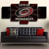 Carolina Hurricanes NHL Hockey Sports Team Logo 5 Piece Canvas Wall Art Painting Wallpaper Poster Picture Print Photo Decor