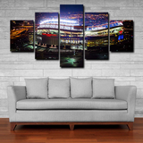 NFL Football Team Denver Broncos Arena Stadium 5 Piece Canvas Wall Art Painting Wallpaper Poster Picture Print Photo Decor