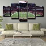 Atlanta Falcons NFL Football Stadium Field Green 5 Piece Canvas Wall Art Painting Wallpaper Poster Picture Print Photo Decor