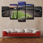 New England Patriots NFL Football Gillette Stadium 5 Piece Canvas Wall Art Painting Wallpaper Poster Picture Print Photo Decor