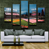 Cleveland Indians MLB Baseball Ballpark Stadium 5 Piece Canvas Wall Art Painting Wallpaper Poster Picture Print Photo Decor
