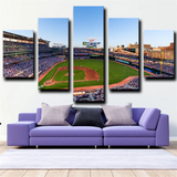 Minnesota Twins Baseball Ballpark Badge Stadium 5 Piece Canvas Wall Art Painting Wallpaper Poster Picture Print Photo Decor