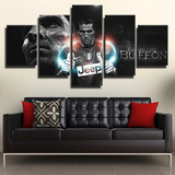 Gianluigi Buffon Juventus FC Soccer Goalkeeper 5 Piece Canvas Wall Art Painting Wallpaper Poster Picture Print Photo Decor