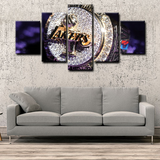 Los Angeles Lakers Championship Ring A Symbol of Victory and Legacy 5 Piece Canvas Wall Art Painting Wallpaper Poster Picture Print Photo Decor