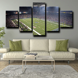 Los Angeles Rams Sports Stadium Green Field 5 Piece Canvas Wall Art Painting Wallpaper Poster Picture Print Photo Decor
