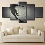 Football Dream Soccer Inspiration for Kid 5 Piece Canvas Wall Art Painting Wallpaper Poster Picture Print Photo Decor