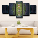 Philadelphia Eagles Lincoln Financial Field Stadium 5 Piece Canvas Wall Art Painting Wallpaper Poster Picture Print Photo Decor