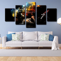 Los Angeles Lakers Legend Kobe Bryant NBA Basketball 5 Piece Canvas Wall Art Painting Wallpaper Poster Picture Print Photo Decor