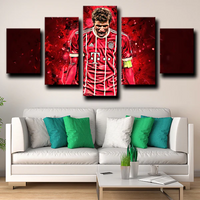 Thomas Muller Bayern Munich Forward Football Legend 5 Piece Canvas Wall Art Painting Wallpaper Poster Picture Print Photo Decor