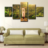 Kobe Bryant NBA Basketball Legend Los Angeles Lakers 5 Piece Canvas Wall Art Painting Wallpaper Poster Picture Print Photo Decor