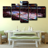 Chicago Blackhawks Hockey Stadium United Center 5 Piece Canvas Wall Art Painting Wallpaper Poster Picture Print Photo Decor
