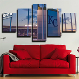 MLB Baseball Team Kansas City Royals Stadium View 5 Piece Canvas Wall Art Painting Wallpaper Poster Picture Print Photo Decor