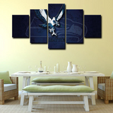 Seattle Seahawks NFL Football Team Logo Eagle 5 Piece Canvas Wall Art Painting Wallpaper Poster Picture Print Photo Decor