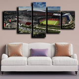 Los Angeles Rams Sports Team Field Stadium 5 Piece Canvas Wall Art Painting Wallpaper Poster Picture Print Photo Decor