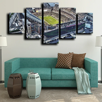 Philadelphia Eagles NFL Lincoln Financial Field Stadium 5 Piece Canvas Wall Art Painting Wallpaper Poster Picture Print Photo Decor