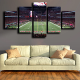 Atlanta Falcons NFL Football Stadium Field Green 5 Piece Canvas Wall Art Painting Wallpaper Poster Picture Print Photo Decor
