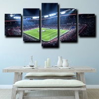 Allianz Arena Bayern Munich Football Team Stadium 5 Piece Canvas Wall Art Painting Wallpaper Poster Picture Print Photo Decor