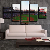Atlanta Braves MLB Baseball Team Field Stadium 5 Piece Canvas Wall Art Painting Wallpaper Poster Picture Print Photo Decor