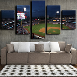 MLB Baseball Team Philadelphia Phillies Stadium 5 Piece Canvas Wall Art Painting Wallpaper Poster Picture Print Photo Decor