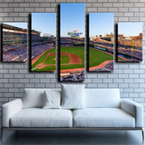 Minnesota Twins Baseball Ballpark Badge Stadium 5 Piece Canvas Wall Art Painting Wallpaper Poster Picture Print Photo Decor