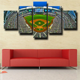 Milwaukee Brewers MLB Baseball Home Stadium 5 Piece Canvas Wall Art Painting Wallpaper Poster Picture Print Photo Decor