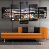Emirates Stadium Arsenal FC Football Black Light 5 Piece Canvas Wall Art Painting Wallpaper Poster Picture Print Photo Decor