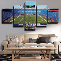 Buffalo Bills NFL Football Highmark Field Stadium 5 Piece Canvas Wall Art Painting Wallpaper Poster Picture Print Photo Decor