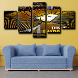 Golden State Warriors Oracle Arena NBA Stadium 5 Piece Canvas Wall Art Painting Wallpaper Poster Picture Print Photo Decor