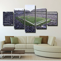 Baltimore Ravens NFL Football M&T Bank Stadium 5 Piece Canvas Wall Art Painting Wallpaper Poster Picture Print Photo Decor