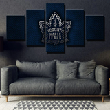 Toronto Maple Leafs NHL Hockey Sports Iron Logo 5 Piece Canvas Wall Art Painting Wallpaper Poster Picture Print Photo Decor