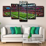 Atlanta Falcons Football Stadium Field 5 Piece Canvas Wall Art Painting Wallpaper Poster Picture Print Photo Decor