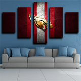 Arizona Cardinals NFL Football Sports Team Logo 5 Piece Canvas Wall Art Painting Wallpaper Poster Picture Print Photo Decor