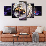 Los Angeles Lakers Championship Ring A Symbol of Victory and Legacy 5 Piece Canvas Wall Art Painting Wallpaper Poster Picture Print Photo Decor