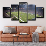 Los Angeles Rams Sports Stadium Green Field 5 Piece Canvas Wall Art Painting Wallpaper Poster Picture Print Photo Decor
