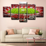 FC Bayern Munich Football Team Arena Stadium 5 Piece Canvas Wall Art Painting Wallpaper Poster Picture Print Photo Decor