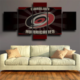 Carolina Hurricanes NHL Hockey Sports Team Logo 5 Piece Canvas Wall Art Painting Wallpaper Poster Picture Print Photo Decor