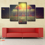 Camp Nou Stadium FC Barcelona La Liga Football 5 Piece Canvas Wall Art Painting Wallpaper Poster Picture Print Photo Decor
