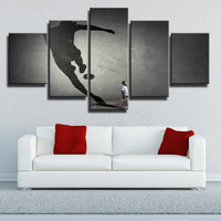 Football Dream Soccer Inspiration for Kid 5 Piece Canvas Wall Art Painting Wallpaper Poster Picture Print Photo Decor