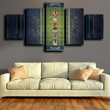 Philadelphia Eagles Lincoln Financial Field Stadium 5 Piece Canvas Wall Art Painting Wallpaper Poster Picture Print Photo Decor