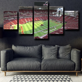 Atlanta Falcons NFL Football Mercedes Benz Stadium 5 Piece Canvas Wall Art Painting Wallpaper Poster Picture Print Photo Decor