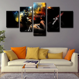 Los Angeles Lakers Legend Kobe Bryant NBA Basketball 5 Piece Canvas Wall Art Painting Wallpaper Poster Picture Print Photo Decor
