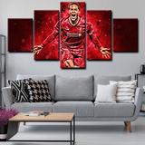 Virgil van Dijk Liverpool Football Club Defender 5 Piece Canvas Wall Art Painting Wallpaper Poster Picture Print Photo Decor