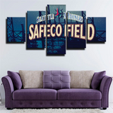 MLB Seattle Mariners Baseball Sports Team Logo 5 Piece Canvas Wall Art Painting Wallpaper Poster Picture Print Photo Decor