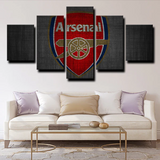 Arsenal The Gunners Premier League Football Team Logo 5 Piece Canvas Wall Art Painting Wallpaper Poster Picture Print Photo Decor