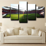 Emirates Stadium Arsenal FC Football Club Premier League 5 Piece Canvas Wall Art Painting Wallpaper Poster Picture Print Photo Decor